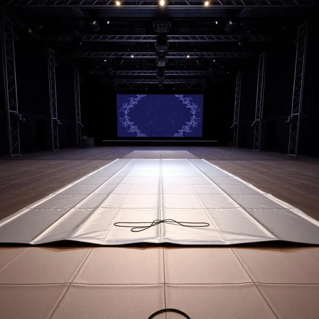 Floor protection and self-supporting structures preserving the venue